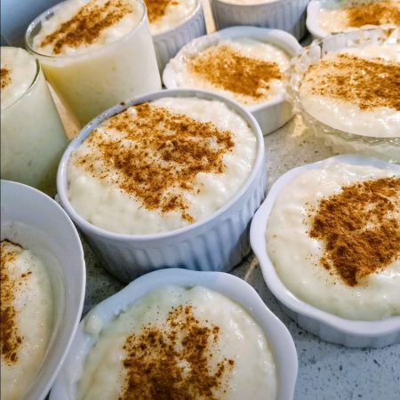 Rizogalo Rice Pudding Bowls / Rice Pudding with Cinnamon Dusted Bowls